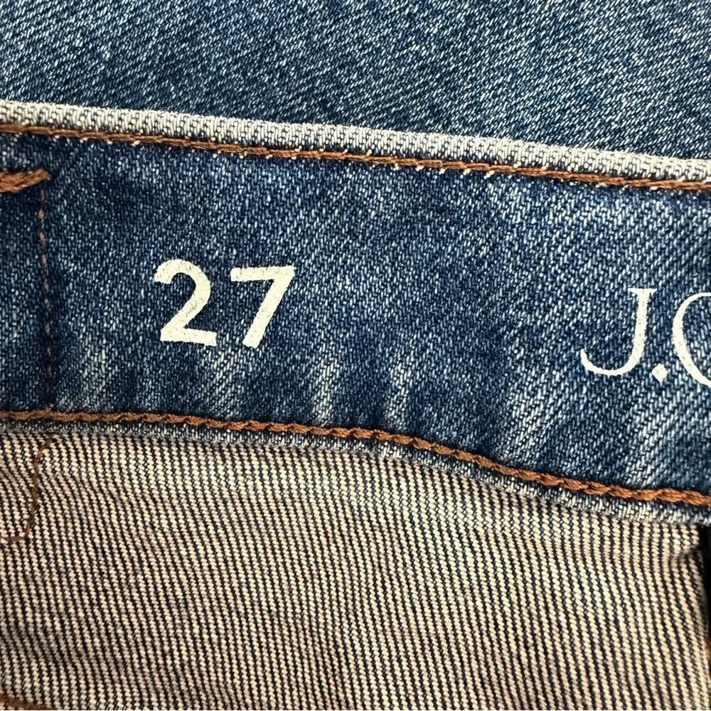 NEW J. Crew nipped straight High Rise jean in Semi stretch Style# CN394 Size 27